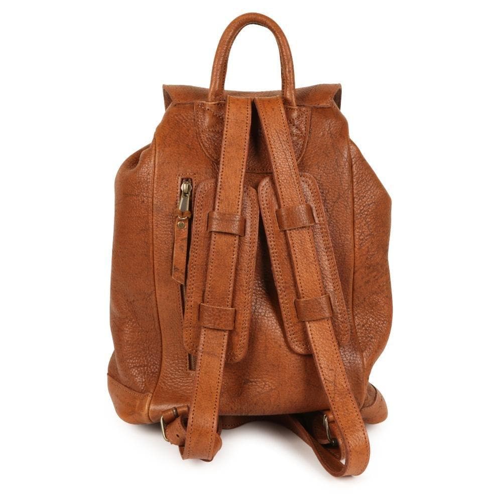 Jacqui Ecology soft-milled premium genuine Kudu leather Backpack - Freestyle SA Proudly local leather boots veldskoens vellies leather shoes suede veldskoens