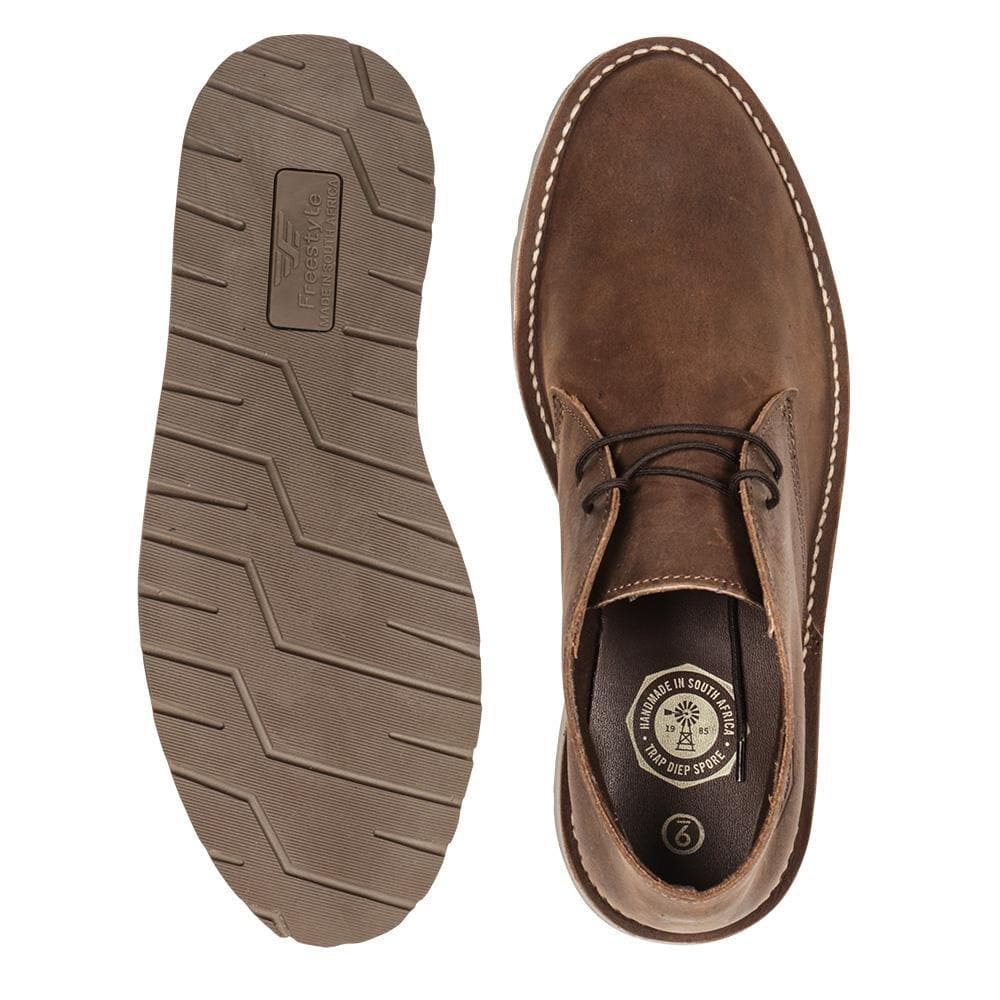 Lansdowne Gevaarlike Leather Veldskoen - Freestyle SA Proudly local vellies leather boots veldskoens vellies leather shoes suede veldskoens