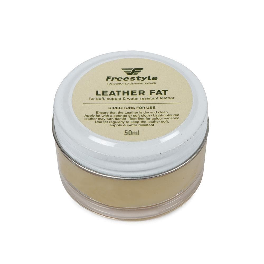 Leather Fat 50ml Natural - Freestyle SA Proudly local leather boots veldskoens vellies leather shoes suede veldskoens