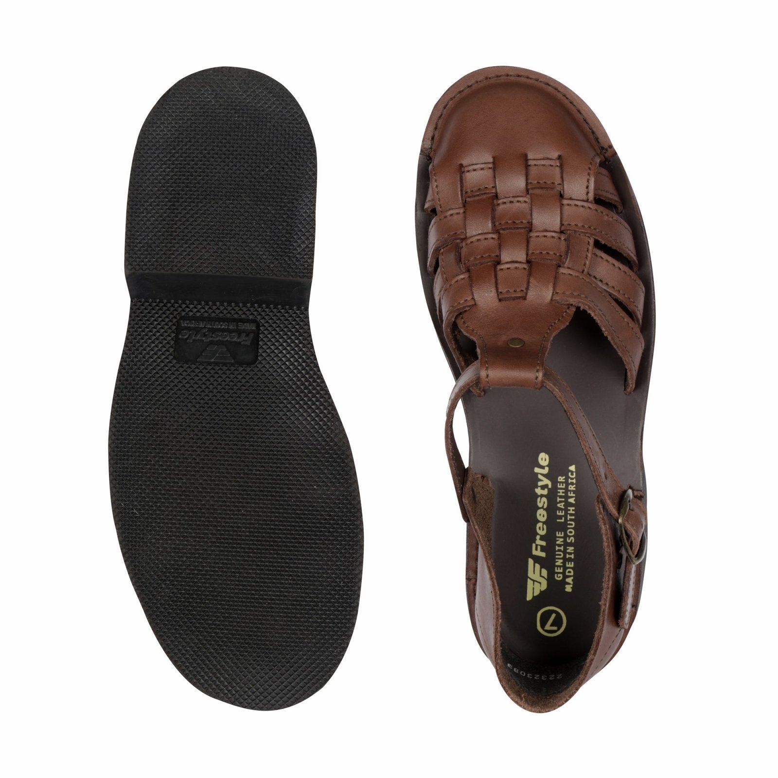 Rising Wolf Latest Causal Men's Leather Sandals And Floaters