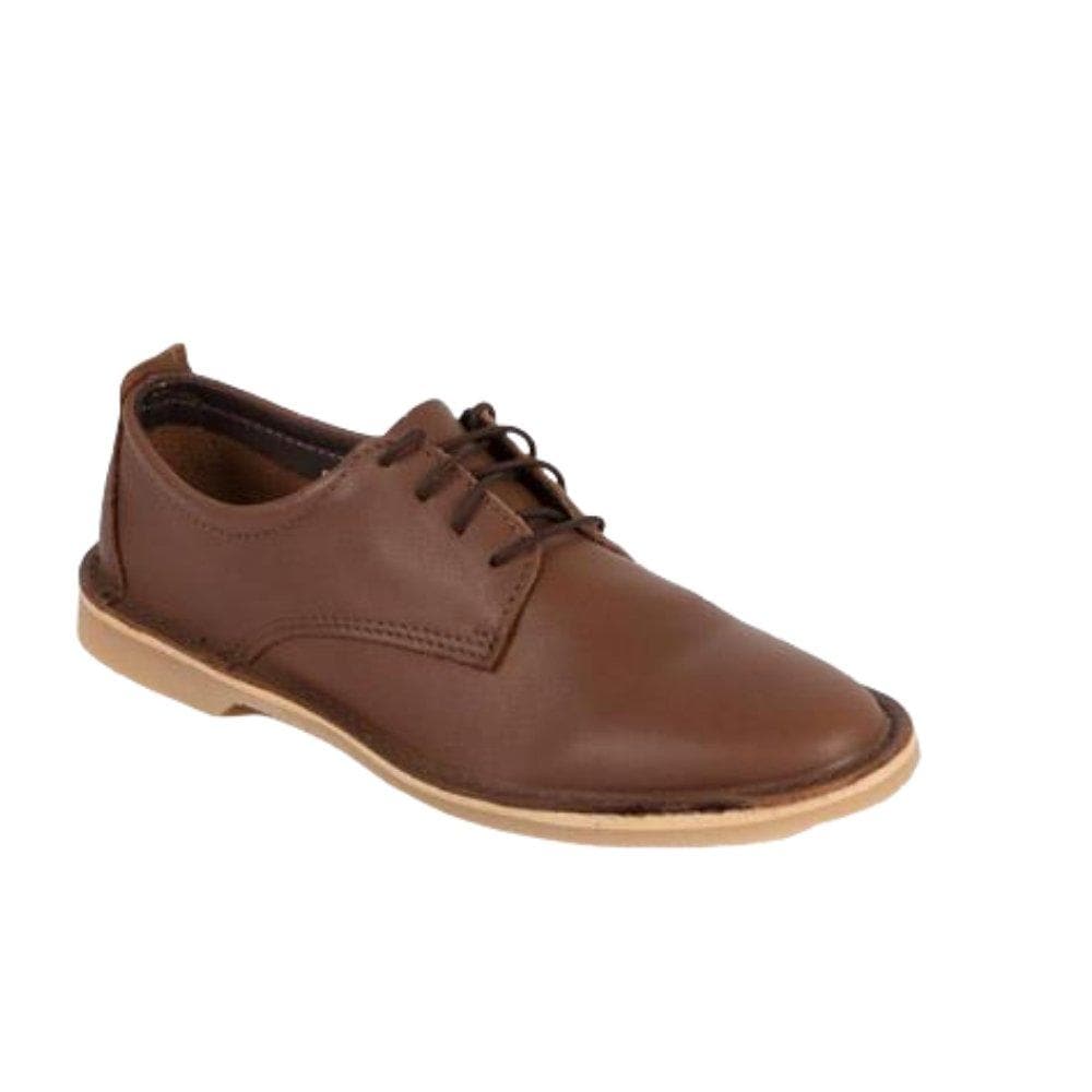 Mariela Fine Leather Ladies Super Comfy Lace Up - Onspan Brown - Freestyle SA Proudly local leather boots veldskoens vellies leather shoes suede veldskoens
