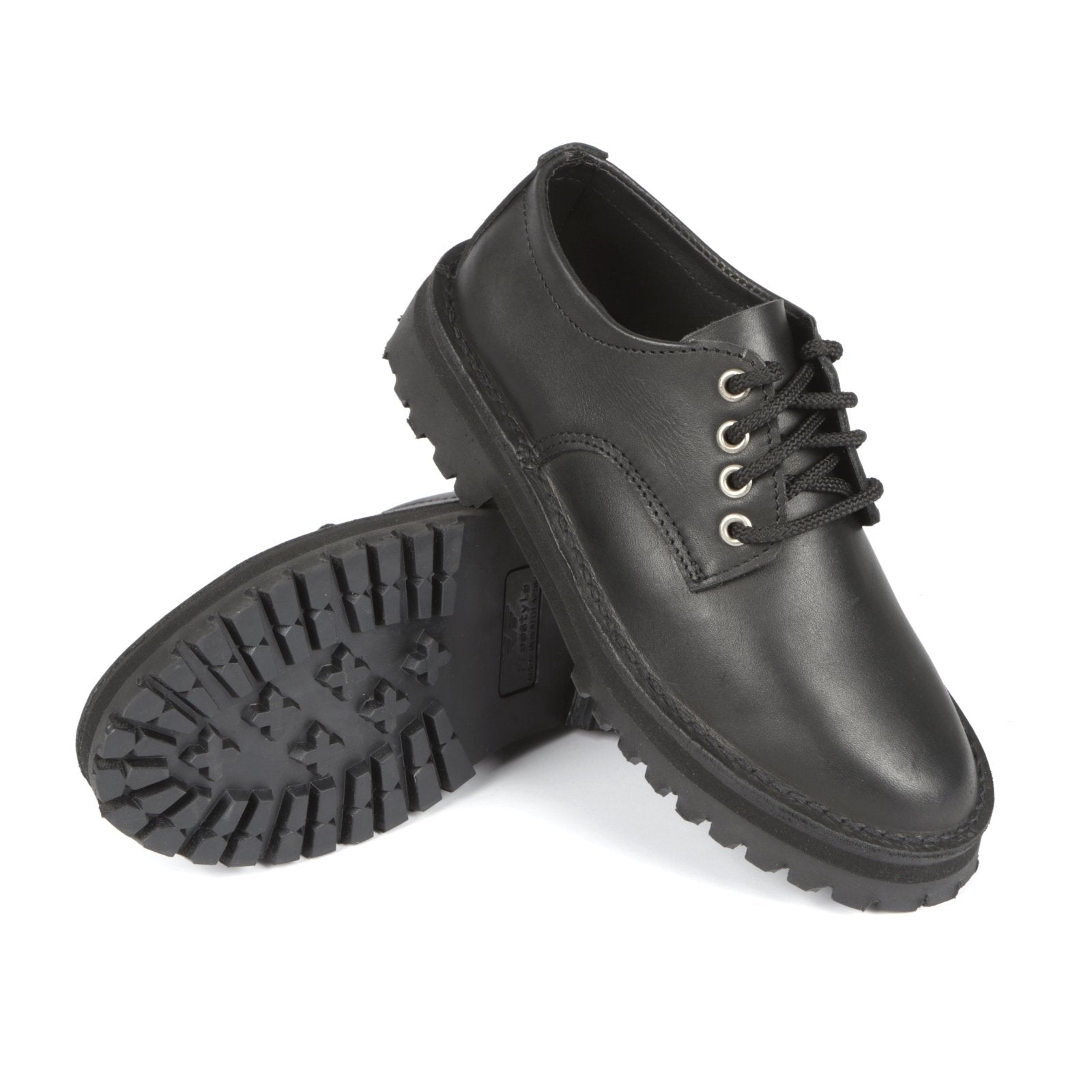 Orla Premium Leather Ladies platform Lace up Casual Shoe