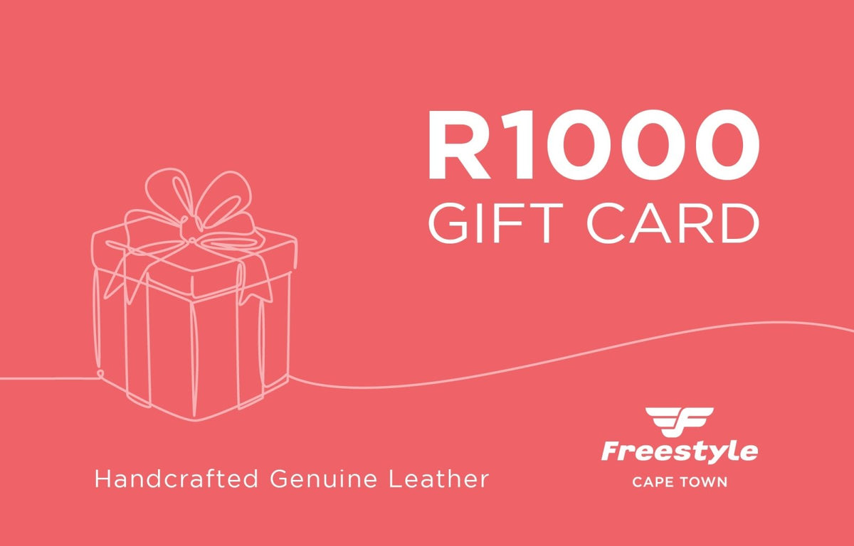 R1000 Gift Card - Freestyle SA Proudly local leather boots veldskoens vellies leather shoes suede veldskoens