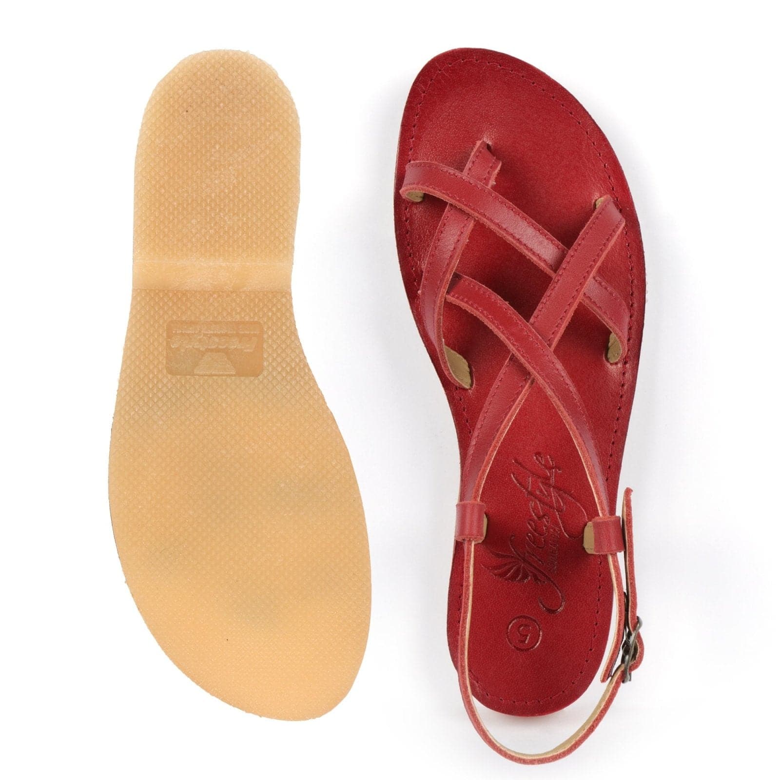 R3 Strap Handcrafted Premium Leather Ladies Sandal - Freestyle SA Proudly local leather boots veldskoens vellies leather shoes suede veldskoens