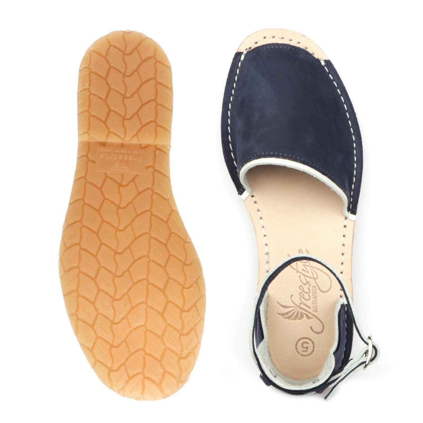 Rivera Alpargata-styled Premium nubuck leather ladies sandal - Freestyle SA Proudly local leather boots veldskoens vellies leather shoes suede veldskoens