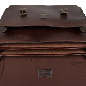 Scholar III vegetable-tanned leather satchel - Freestyle SA Proudly local leather boots veldskoens vellies leather shoes suede veldskoens