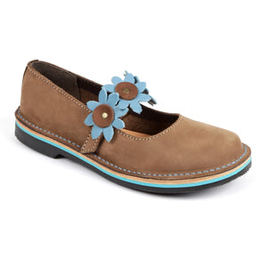 Shani Flower Ladies Premium Leather Handmade Court Shoe - Freestyle SA Proudly local leather boots veldskoens vellies leather shoes suede veldskoens