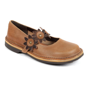 Shani Flower Ladies Premium Leather Handmade Court Shoe - Freestyle SA Proudly local leather boots veldskoens vellies leather shoes suede veldskoens