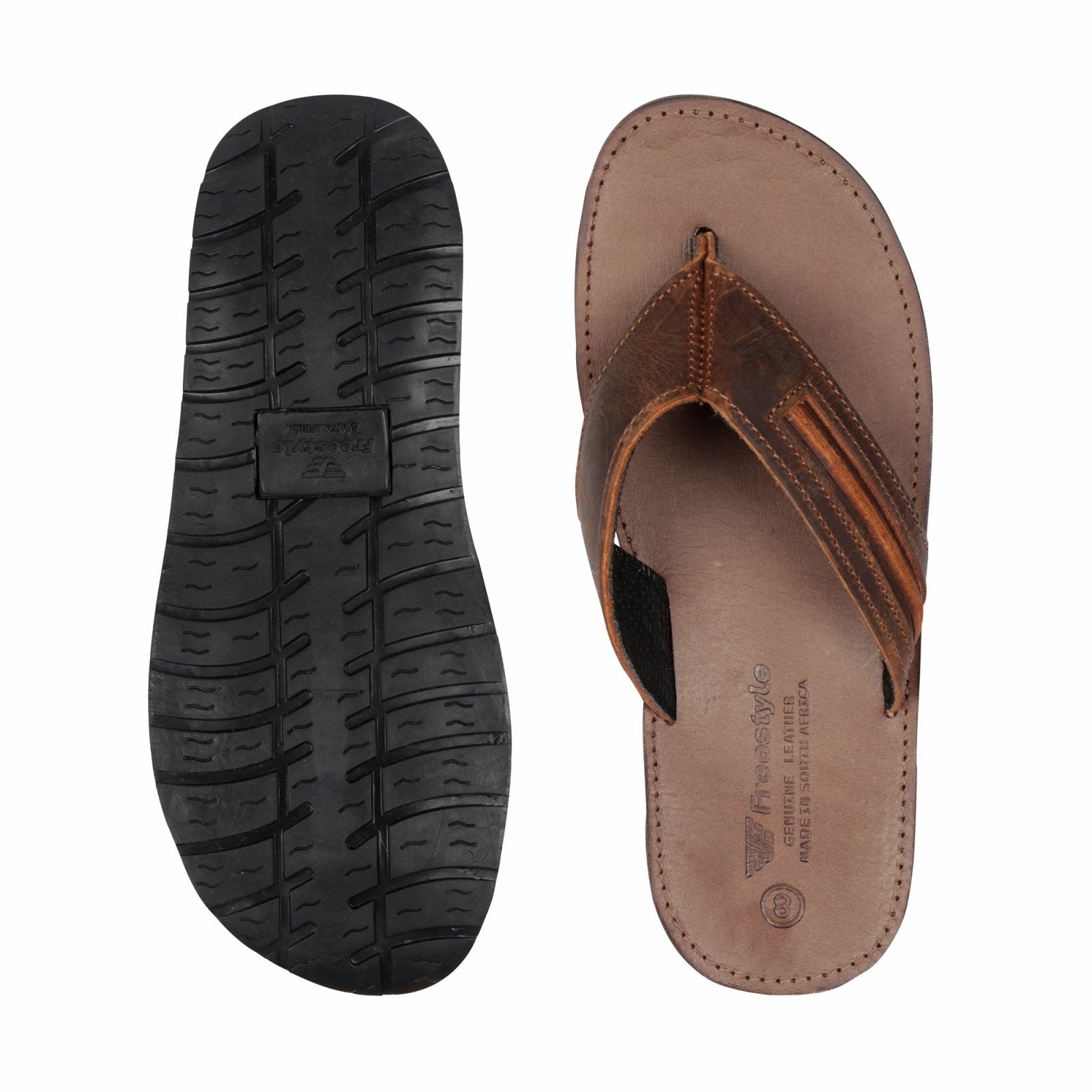 Surfthong Men's premium leather plakkie - Freestyle SA Proudly local leather boots veldskoens vellies leather shoes suede veldskoens
