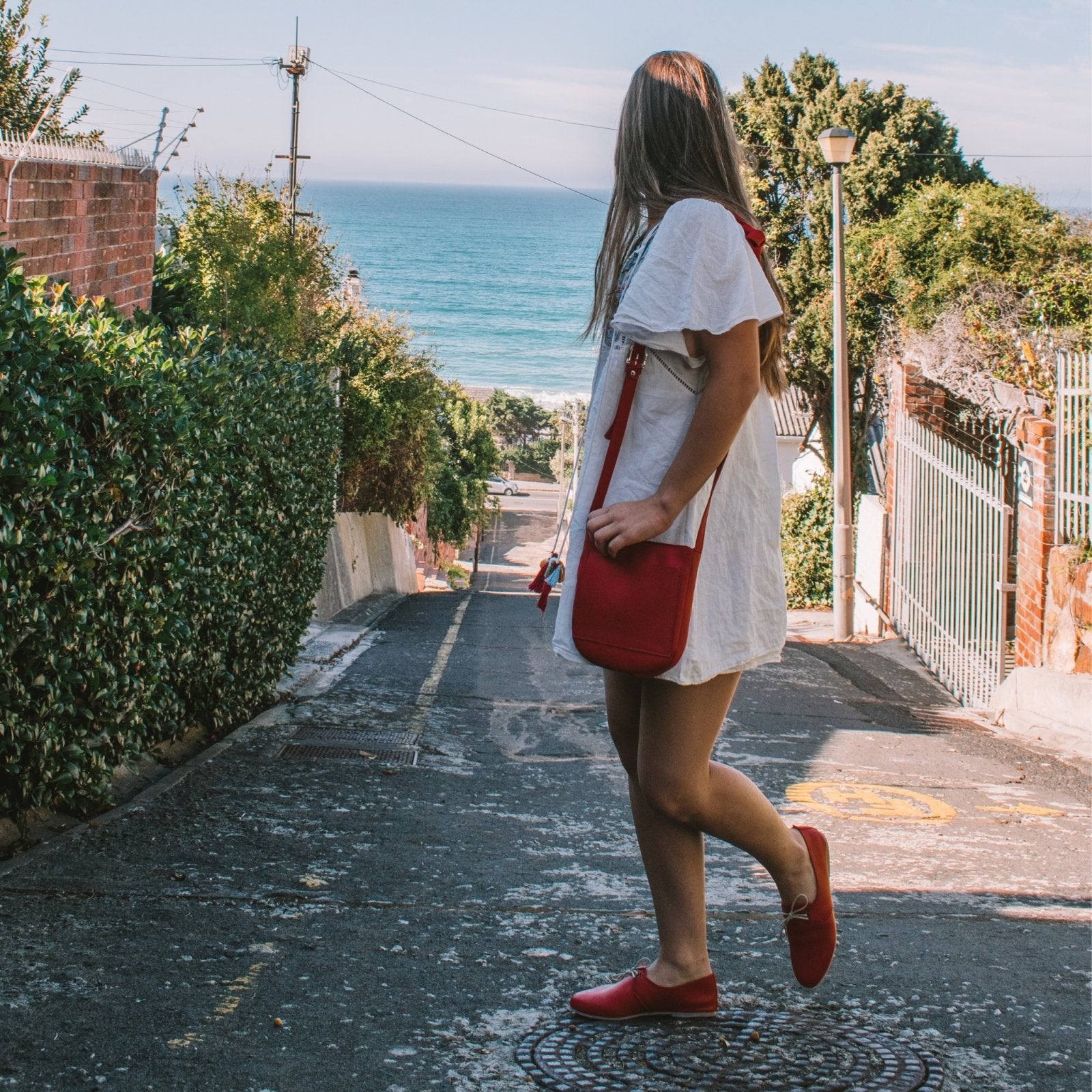 Tayla Essential Leather Handbag - Freestyle SA Proudly local leather boots veldskoens vellies leather shoes suede veldskoens