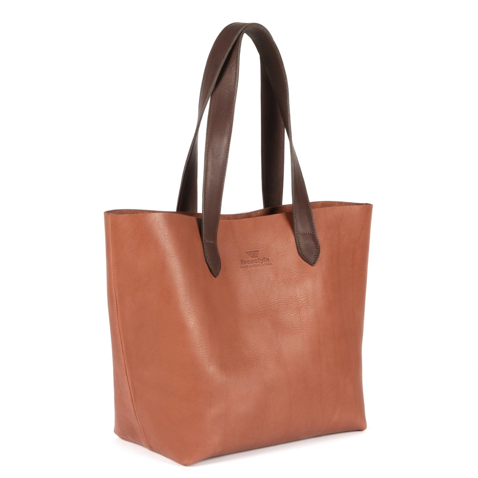 Vega Unlined Premium Leather Shopper Bag - Freestyle SA Proudly local leather boots veldskoens vellies leather shoes suede veldskoens